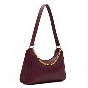 Imagem de Bolsas Femininas Baguetes Correntes Lisa de Ombro e Mão Pequenas Tende