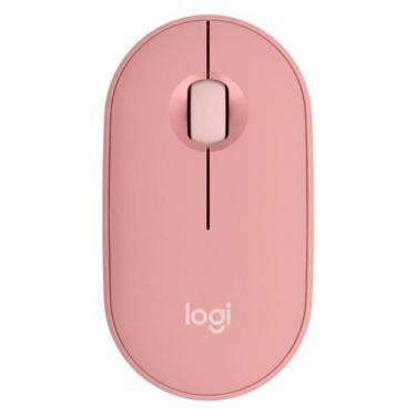 Imagem de Mouse bluetooth logitech pebble mouse 2 m350s rosa 910-007048
