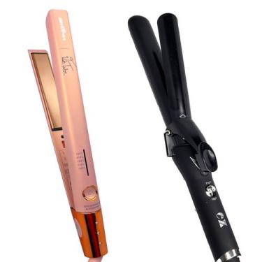 Imagem de Prancha De Cabelo Britania Titanium Profissional Salão Ions 450f Progr
