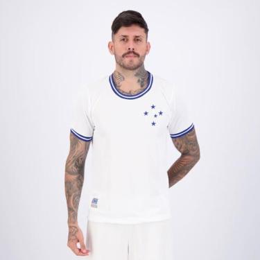 Imagem de Camisa Cruzeiro Retrô Jacquard Branca - Retromania, P