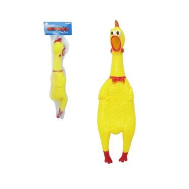 Imagem de Brinquedo para Cães Frango com Som 30cm - KOPECK