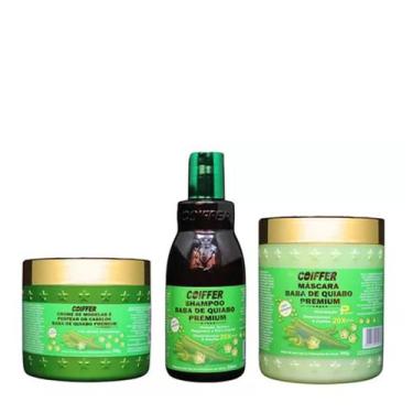 Imagem de Kit Baba Quiabo premium coiffer 3 passos Hidratação Nutrição