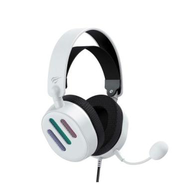 Imagem de Headset Gamer Havit H2038U, RGB, 7.1, Driver 50mm, USB, Branco