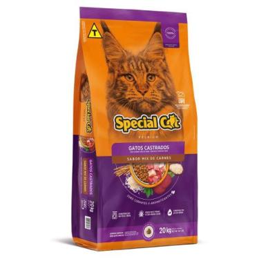 Imagem de Ração Special Cat Premium Gatos Adultos Castrados Sabor Mix de Carnes 