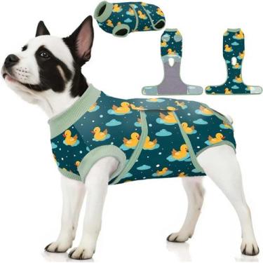 Imagem de PetWarm Roupa de Recuperação para Cães Machos após Castração, Estampa 
