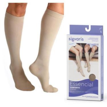 Imagem de Meia Sigvaris Select Comfort 3/4 862 20-30 mmHg Ponteira Fechada, Natu