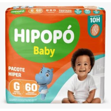 Imagem de Fralda Descartável Hipopó Baby Hiper G 60 Unidades