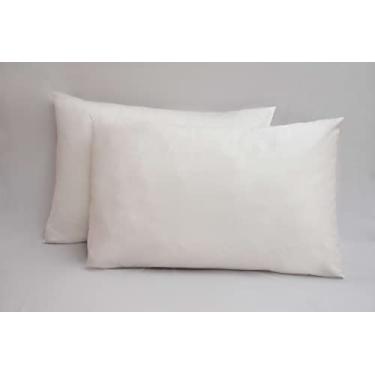 Imagem de Kit 2 Fronhas king 50x90 100% Algodão 200 Fios Bainha Branco y