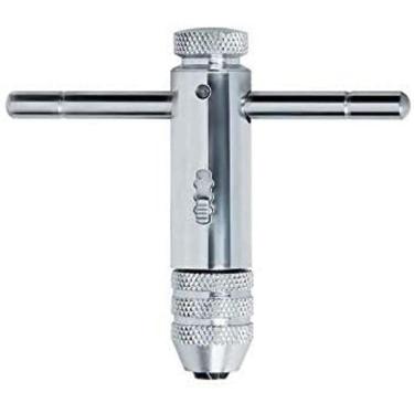 Imagem de Vira Macho Tipo T M5 a M12 com Catraca Cromado Vermelho