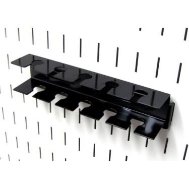 Imagem de Wall Control Suporte de ferramentas ranhurado ASM-SL-008 B Pegboard acessório de metal para controle de parede apenas, preto