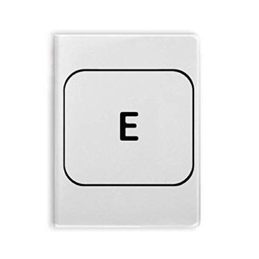 Imagem de Símbolo de teclado E Art Deco, presente moderno, caderno, capa de chiclete, diário de capa macia