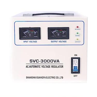 Imagem de Regulador de tensão, 220V monofásico de alta precisão eletrônico automático estabilizador de tensão CA fonte de alimentação variável adequada para eletrodomésticos instáveis, 3000VA