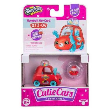 Imagem de Mini Figura E Veículo Shopkins Cutie Cars Chiclecar Qt3-04 - Dtc Brinq