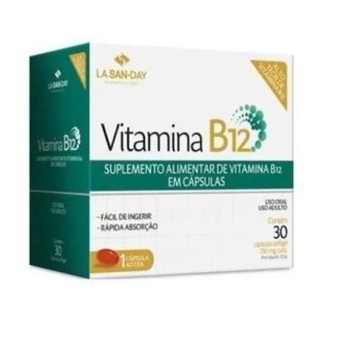 Imagem de Vitamina B12 750Mg 30 Cápsulas Softgel La San-Day - Sorocaps