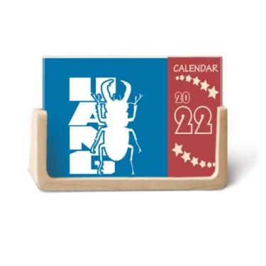 Imagem de Agenda de mesa com tema de unicórnio 2022 para 12 meses