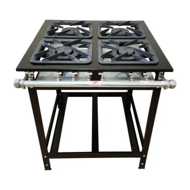 Imagem de Fogão Industrial Diamond 4 Bocas 2 QS 2 QD Baixa Pressao Cefaz