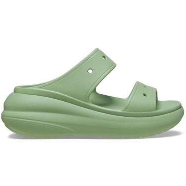Imagem de Sandália crocs classic crush platform sandal fair green