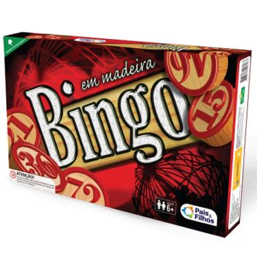 Imagem de Jogo Bingo Infantil em Madeira Interativo 48 Cartelas Pais&Filhos 