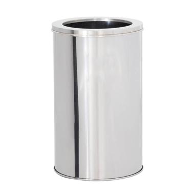 Imagem de Lixeira em Aço Inox 35L Aro Redonda