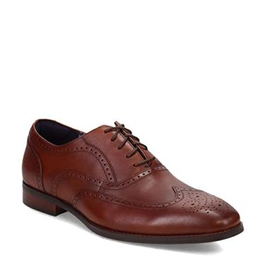 Imagem de STACY ADAMS Sapato Oxford masculino Kaine Wingtip, Conhaque, 11