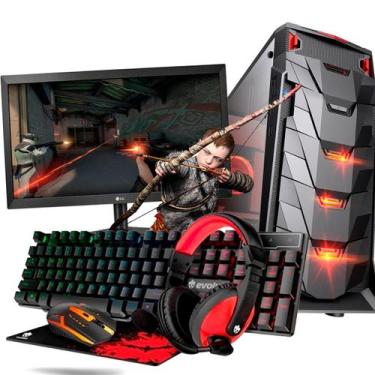 Imagem de Pc Cpu Gamer Barato Desktop Completo i5 turbo 3,20Ghz 16gb ram ssd 240