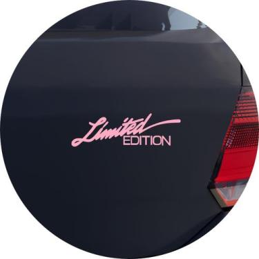 Imagem de Adesivo de Carro Limited Edition Tuning - Cor Rosa Claro - Melhor Ades