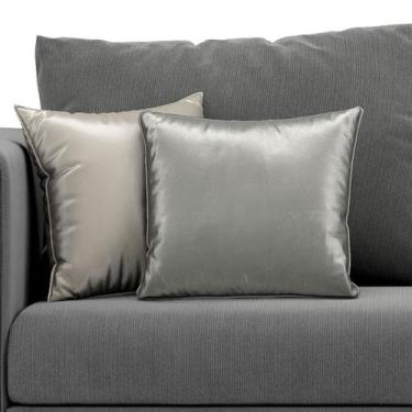 Imagem de Kit com 2 Capas Luxuosas para Almofadas Várias Cores 44x44 - ARADECOR,