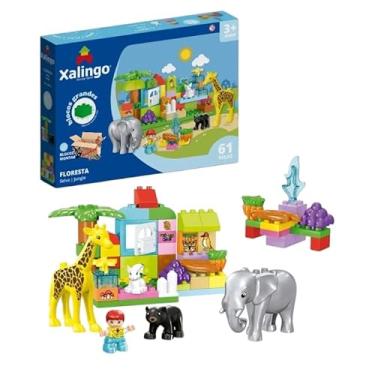 Imagem de Brinquedo Pedagógico Blocos De Montar Grandes Floresta 61 Peças (Grande Floresta 61 Pçs)