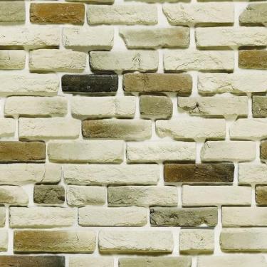 Imagem de Papel De Parede Pedra Tijolos Queimados Claro Adesivo Sala - LRP