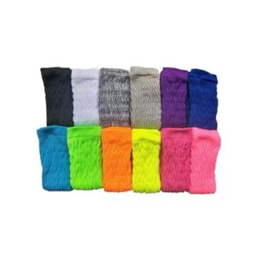 Imagem de Kit 3 Pares Meia Polaina Fitness Academia Ginástica Aeróbica Feminina 