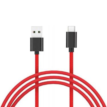 Imagem de Cabo Xiaomi SJX10ZM - USB/Tipo C - 1 Metros - Nylon - Vermelho