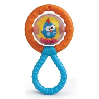 Imagem de Chocalho E Mordedor Gira-Gira Galinha Pintadinha Mini - Elka, Galinha 