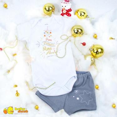 Imagem de Conjunto Body Bebê Ano Novo - Baby Duck, M, Primeiro ano novo