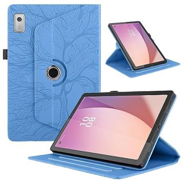 Imagem de TIPOYOROO Capa giratória para Lenovo Tab M9 22.9 cm (TB-310FU) lançado em 2023 capa de couro PU leve com suporte para caneta para tablet Lenovo Tab M9 9 polegadas 2023 - turquesa