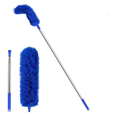 Imagem de Ferramentas de limpeza de calhas Escova de limpeza de calha Escova de limpeza de calha Ferramenta de cobertura com ferramenta de limpeza telescópica extensível telescópica de proteção de poste fácil