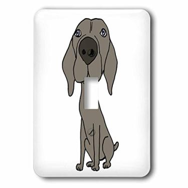 Imagem de 3dRose Lsp_200123_1 Capa de interruptor de luz com desenho de cachorro Weimaraner fofo