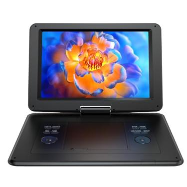 Imagem de YOTON 17.5" Portable DVD Player with 15.5" HD Swivel Screen for Car and Kids, 4-6 Hours Working Time with Built-in Battery, Dual Stereo Speakers, USB/SD/AV/Audio/Gamepad Support [Not Support Blu-Ray]