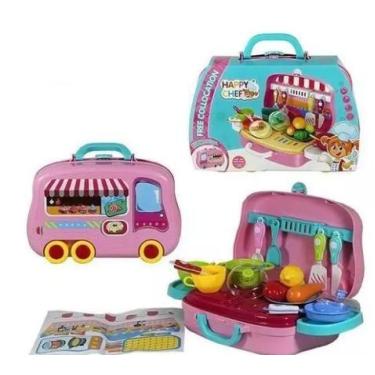 Imagem de Brinquedo Infantil Maleta com Rodinhas Chefe de Cozinha Happy Chef. - 