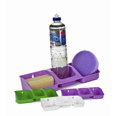 Imagem de Porta Detergente Sabão Barra e Bucha Color's Maxximo