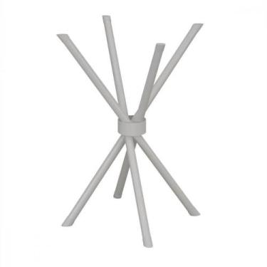 Imagem de Base De Aço Para Mesa De 75x75 Ipanema Liso Branco Teixeira Branco