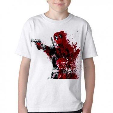 Imagem de Camiseta Infantil ou adulto Deadpool heroi super Blusa Criança todos t