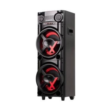 Imagem de Caixa Amplificada Amvox Aca 1000 Newx 2 Woofers 8 1000w Bluetooth Pret