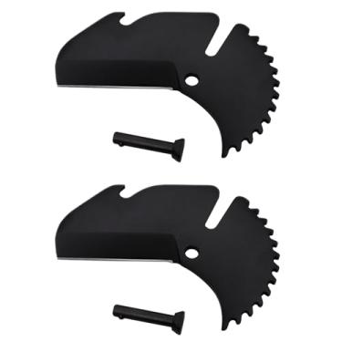 Imagem de Lâmina de corte de tubo de substituição 2 peças 27858 adequada para tubos de plástico Ridgid Rc-1625 (preto)