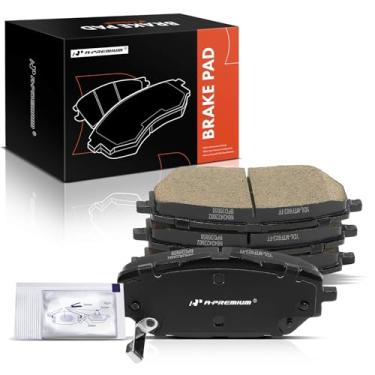 Imagem de A-Premium Conjunto de pastilhas de freio a disco de cerâmica frontal compatível com modelos selecionados Toyota - C-HR CHR 2018 2019 2020 2021 2022, 4 peças