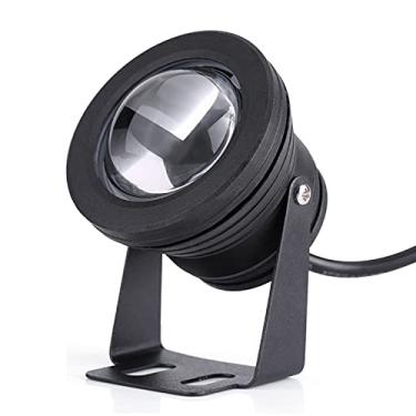 Imagem de Iate de Barco Marinho 10W 12V RGB LED Spotlight Lâmpada à Prova de Chuva Com Controle Remoto para Paisagem Ao Ar Livre (Concha Negra)