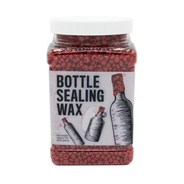 Imagem de Blended Waxes, Inc. Cera de vedação de garrafas Pastilhas de 500 g - Cera de engarrafamento resiliente e versátil para vedação de garrafas de vinho, cerveja e licor - Vedação entre 25-30 garrafas
