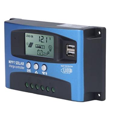 Imagem de Controlador de Carga Solar Mppt 12v 24v, Carregador de Painel Fotovoltaico, Controlador Led Com Microchip Industrial para Solar (100A)
