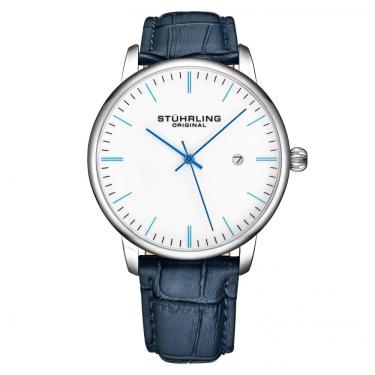 Imagem de Relógio Masculino Stuhrling Rasa 3997 Quartzo 40mm, Azul