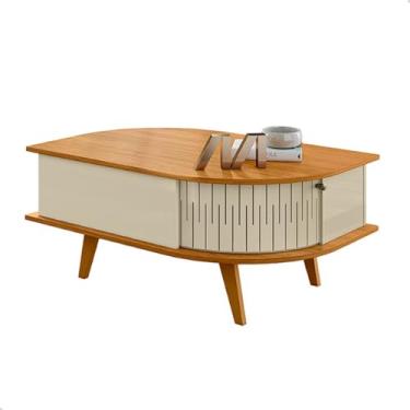 Imagem de Mesa de Centro Sala de Estar Madeira Varanda Decorativa Pés Palito (Opala)