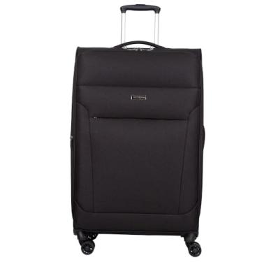 Imagem de Mala de Viagem Grande Sestini Ultralight Plus com Rodas duplas 360°, Zíper Expansível e Cadeado TSA - Preto